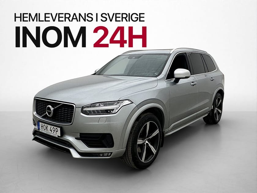 Bild 1 av Volvo XC90 D5 AWD R-Design 7-Sits Pano H/K VOC HUD BLIS Drag