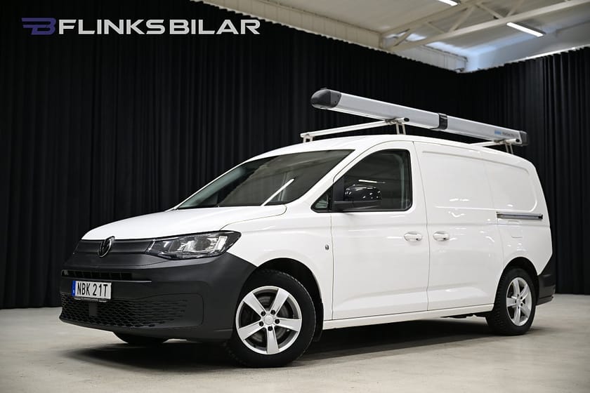 Bild 1 av Volkswagen Caddy Cargo Maxi DSG 122HK Servicebil|Inredd|Dubbelgolv|Dubbeldörr|Moms