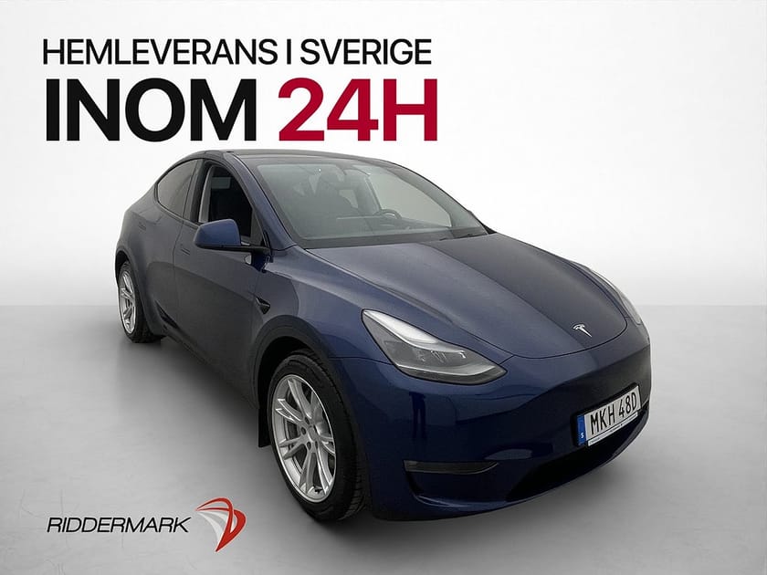 Bild 1 av Tesla Model Y Long Range AWD Pano Skinn Svensksåld MOMS