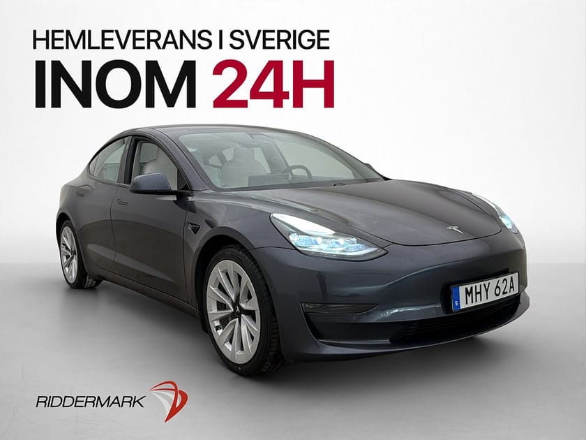Bild 1 av Tesla Model 3 Long Range AWD Ljus Interiör Autopilot