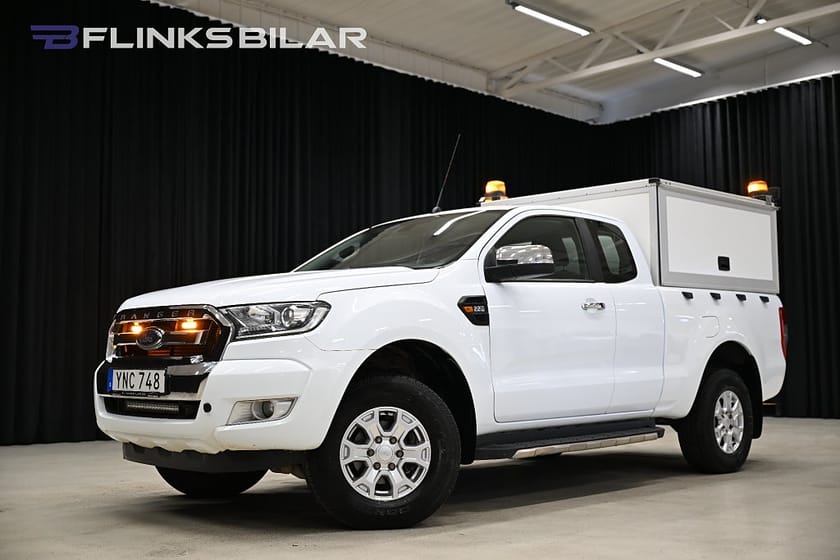 Bild 1 av Ford Ranger SuperCab 2.2 TDCi 160HK Automat|Kåpa|Släde|Drag|Värmare|Leasbar