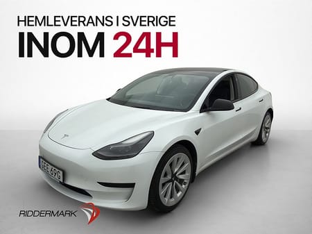 Tesla Model 3 Standard Range Plus 325hk Kamera Pano Svensksåld