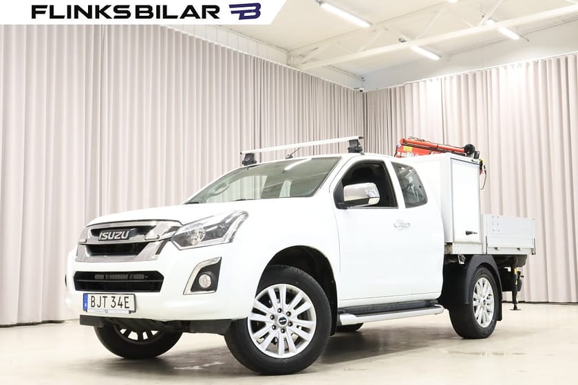Bild 1 av Isuzu D-Max Space Cab 163HK Automat Halvskåp Kranbil EnÄgare Leasebar
