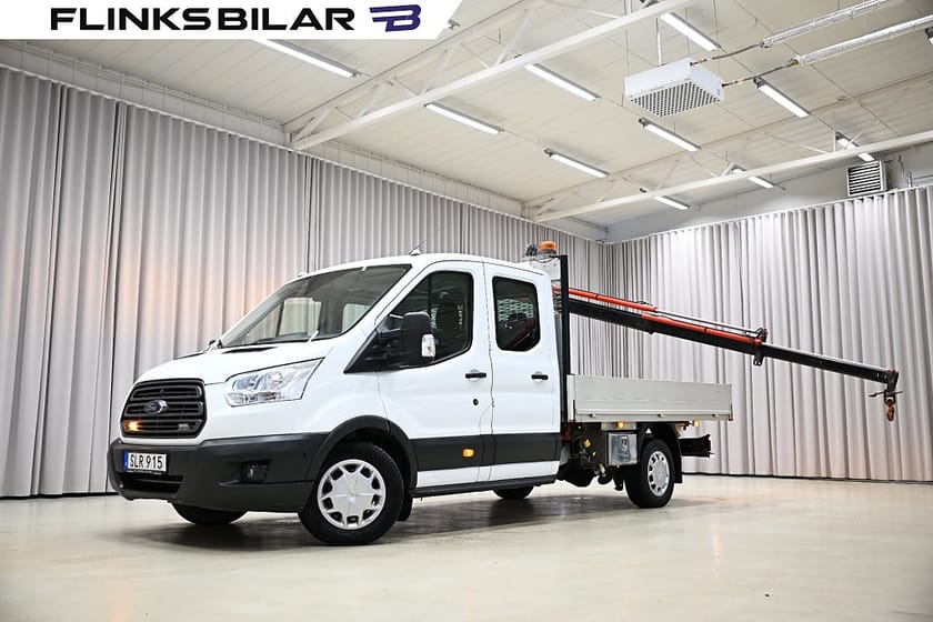 Bild 3 av Ford Transit 350 Chassi Dubbelhytt AWD 170HK Dubbelhytt|Flak|Kranbil|Leasbar|SeUtr!