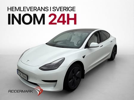 Tesla Model 3 Standard Range 283hk Ljus interör Pano AP