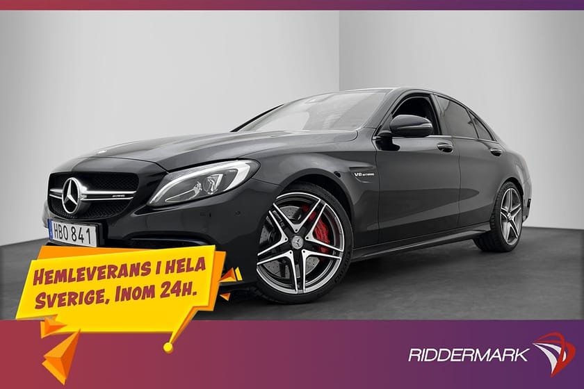 Bild 3 av Mercedes-Benz AMG C 63 S Sportavgas Burmester Ride-Control