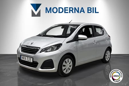 Peugeot 108 5-dörrar 1.0 VTi Euro 6 Backkamera Bluetooth Nyservad