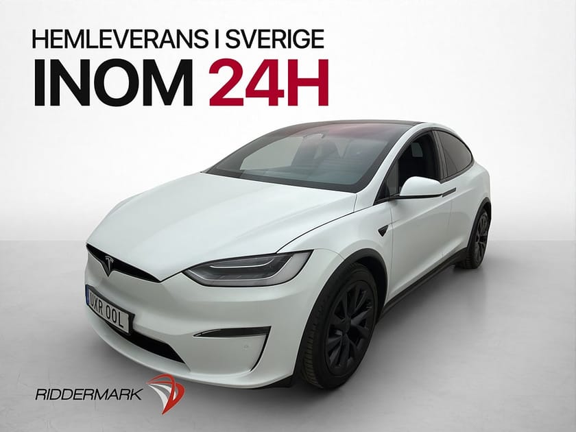 Bild 1 av Tesla Model X Plaid 6 Sits Dragkrok Yoke Autopilot