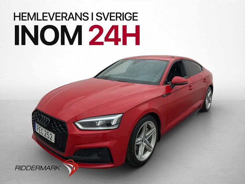 Bild 1 av Audi A5 Sportback SB 2.0 TDI 190hk S-Line Cockpit Massage Kamera Navi