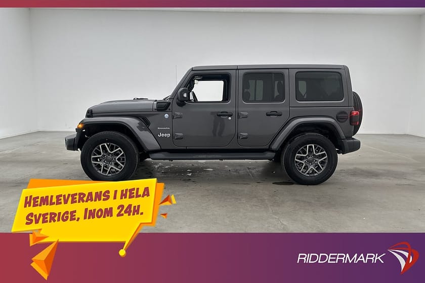 Bild 5 av Jeep Wrangler Unlimited 4xe Ulmimited 380hk Sahara Kamera Alpine Drag