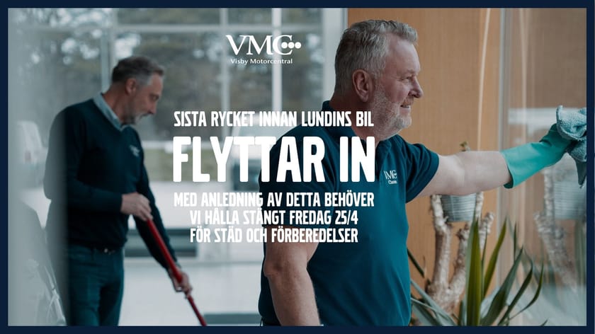 Stängt för städdag 25/4 bakgrundsbild