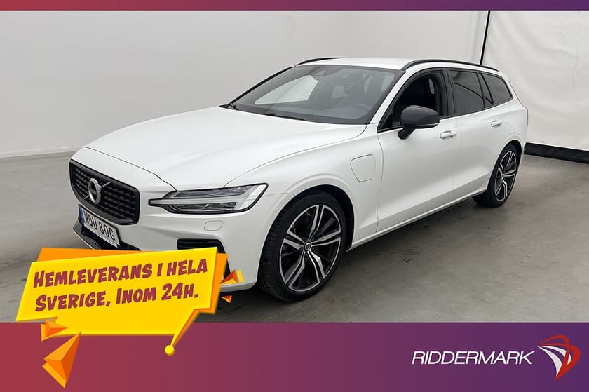 Bild 1 av Volvo V60 Recharge T6 AWD 340hk R-Design Värmare Drag Kamera