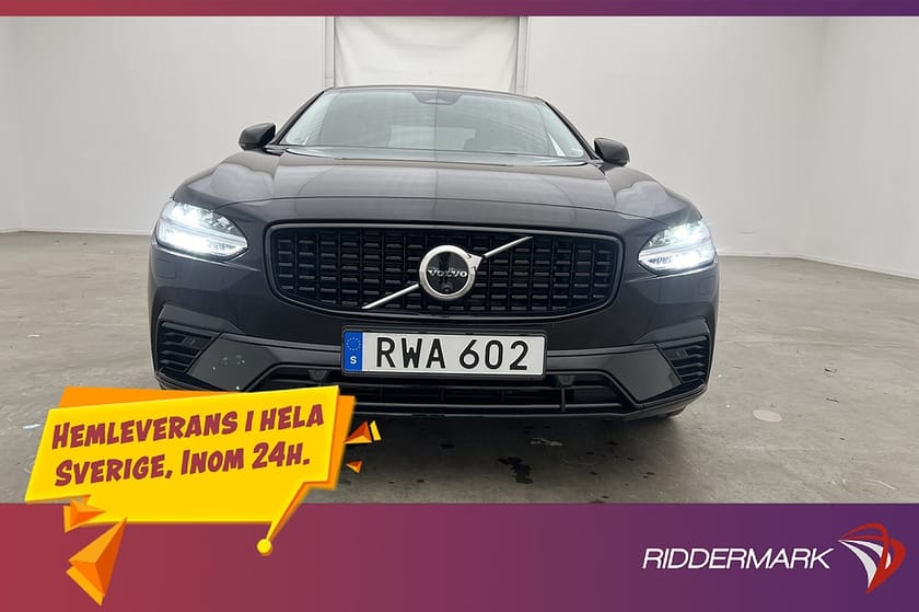 Bild 1 av Volvo S90 Recharge T8 AWD Plus Dark MOMS Skinn 360° Värmare