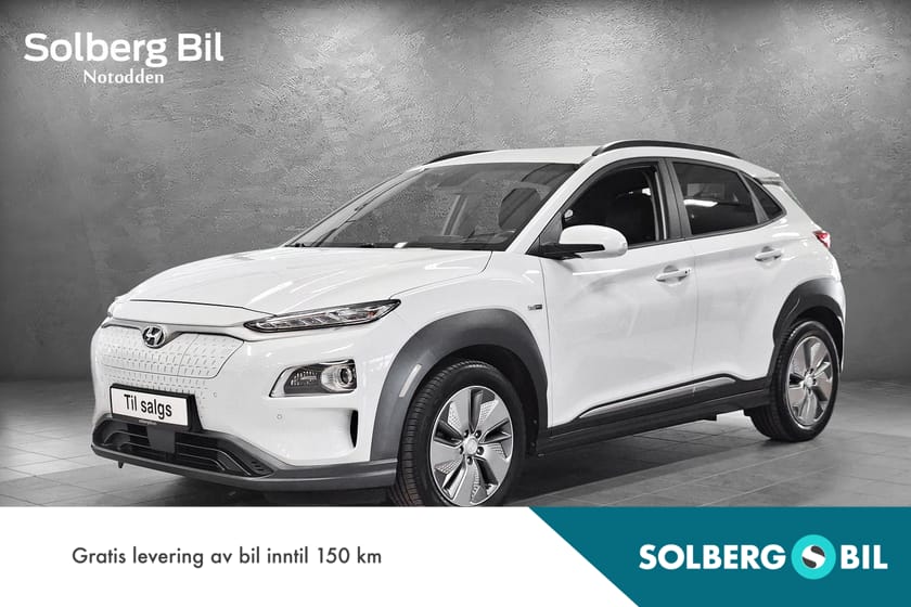 Bilde 1 av Hyundai Kona Electric 64 kWh 449km/64kWh/DELSKINN/ACC/KAMERA/NAVI/DAB+