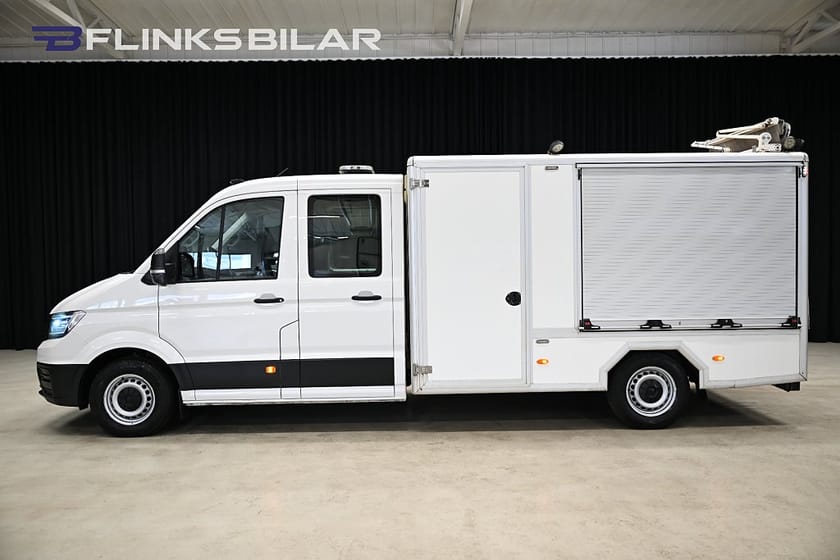 Bild 2 av Volkswagen Crafter Chassi Double Cab 177HK Dubbelhytt|Servicebil|V-Inredd|Påbyggt-skåp|SeUtr