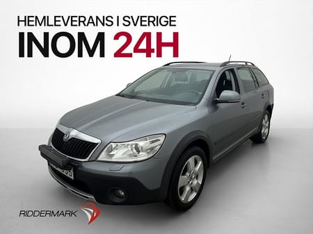 Škoda Octavia Scout Skoda 2.0 TDI 4Motion M-värmare LED-Ramp 140hk