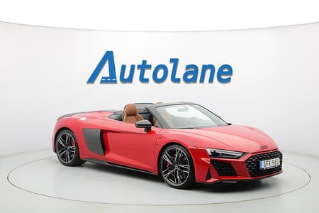 Audi R8 Spyder V10 performance En Brukare, SV-Såld 620hk