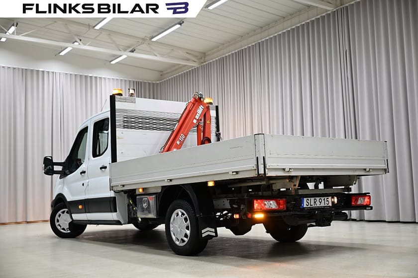 Bild 5 av Ford Transit 350 Chassi Dubbelhytt AWD 170HK Dubbelhytt|Flak|Kranbil|Leasbar|SeUtr!