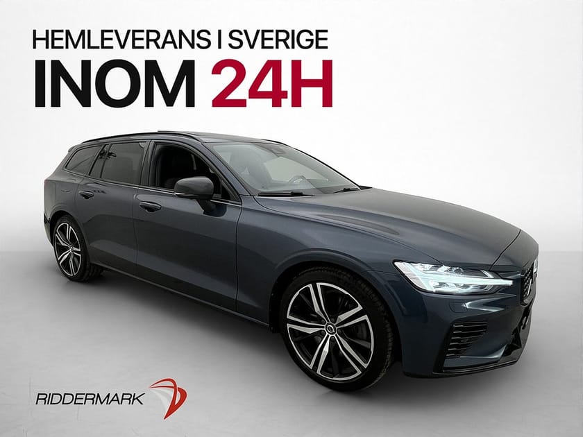 Bild 1 av Volvo V60 Recharge T8 AWD R-Design Pano H/K Värmare 360°