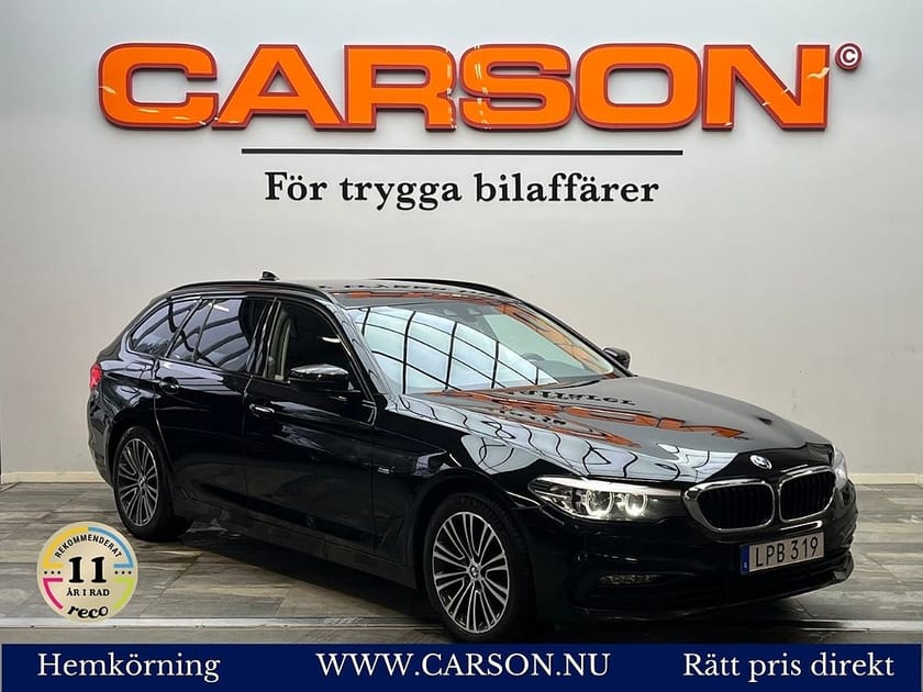 Bild 1 av BMW 520d xDrive Touring Aut Sport line Backkamera Navi Dragkrok