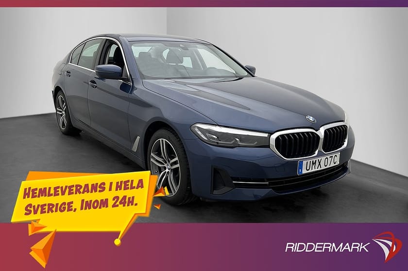 Bild 1 av BMW 530e xDrive Sedan 292hk Kamera Navi CarPlay P-Sensorer Ambient