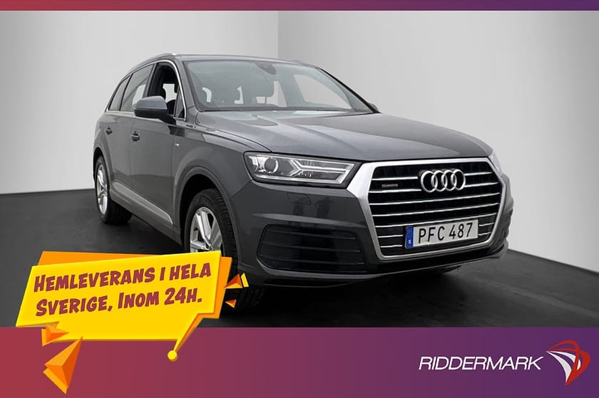 Bild 1 av Audi Q7 3.0 TDI V6 Quattro Full S-Line 7-Sits D-Värm 4-Zon