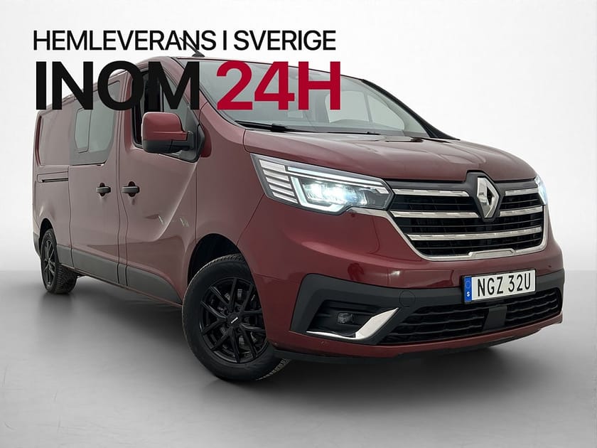 Bild 1 av Renault Trafic Skåpbil Dubbelhytt 170hk Värm Drag B-Kam CARPLAY Moms