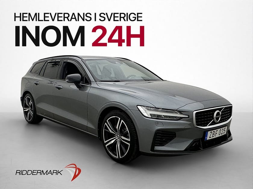 Bild 1 av Volvo V60 T6 AWD R-Design VOC Kamera Navi CarPlay Skinn Drag