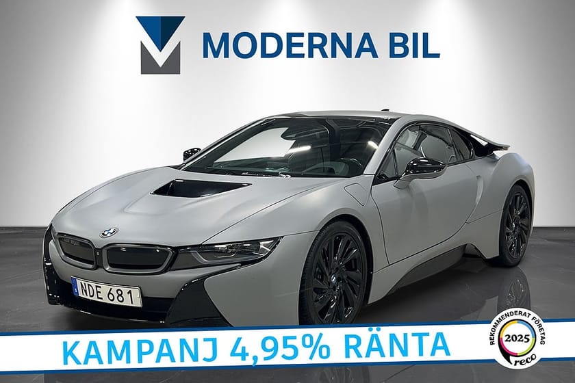 Bild 1 av BMW i8 362hk Laserlight HuD H/K GPS Skinn CarPlay 4,95%Ränta