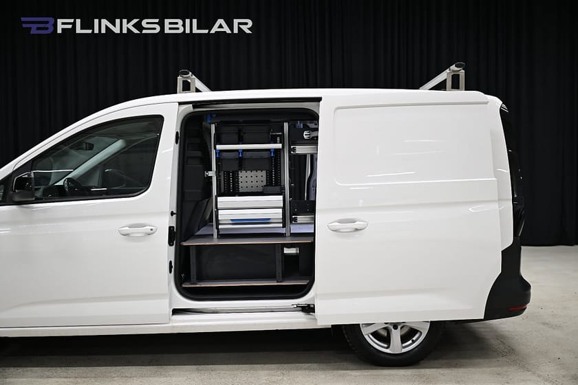 Bild 5 av Volkswagen Caddy Cargo Maxi DSG 122HK Servicebil|Dubbeldörr|Sortimo-Inredd|SeUtr!!!