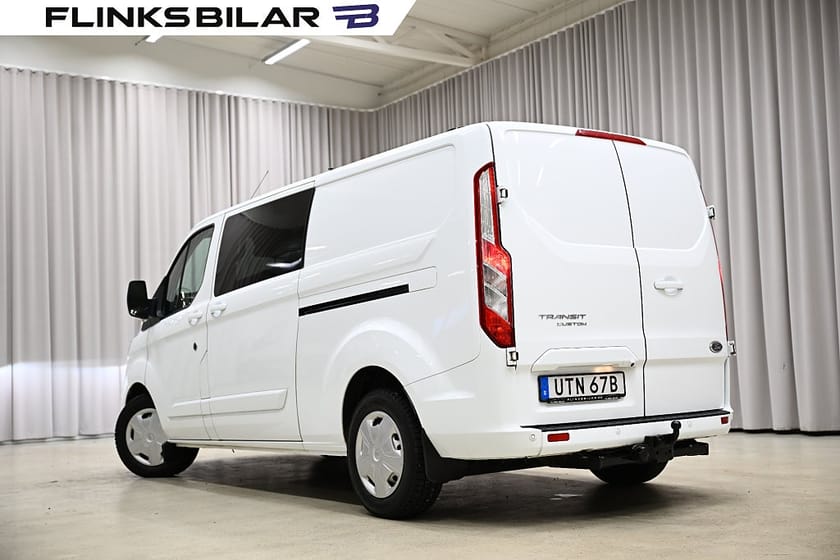 Bild 5 av Ford Transit Custom 340 Crew Van 170HK Automat|Dubbelhytt|LED|Inredd|EnÄgare|Moms