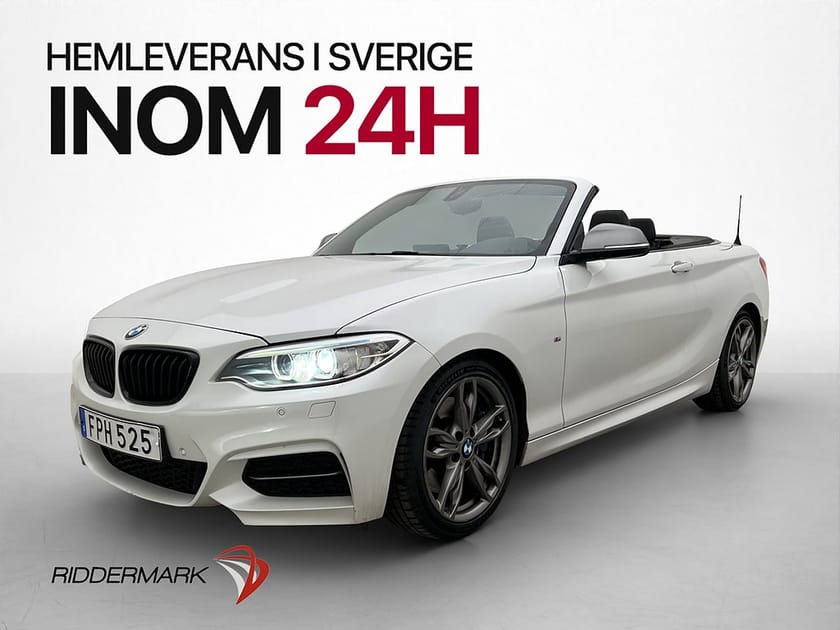 Bild 1 av BMW M235i Convertible 326hk Sportbromsar Navi H/K Sv.Såld