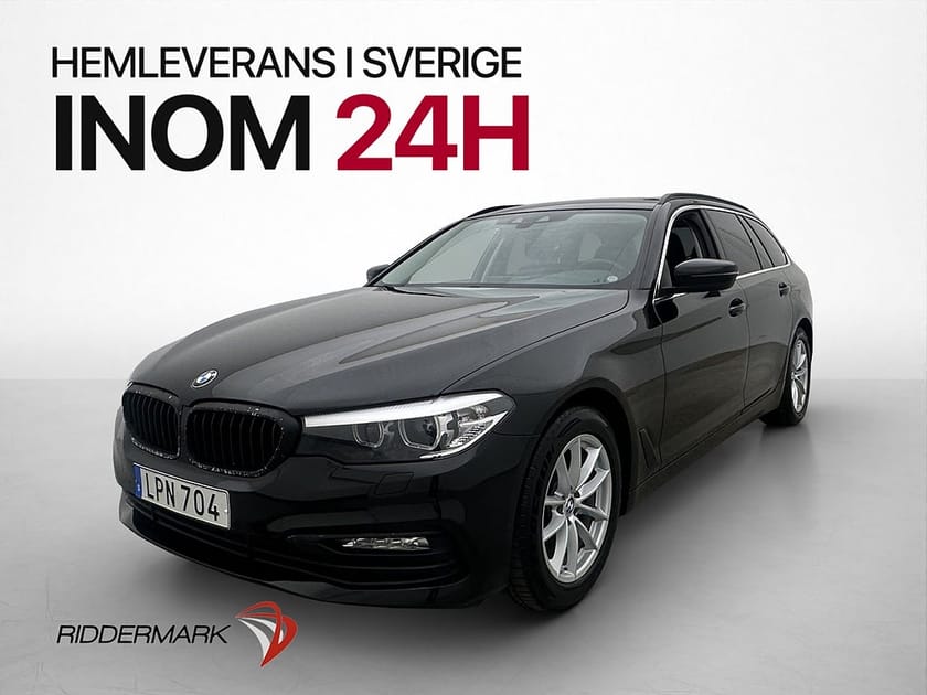 Bild 1 av BMW 520d Touring 190hk Kamera HiFi Navi P-sensorer