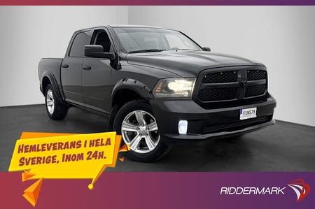 RAM 1500 Crew Cab Dodge Sport Black Style 5.7 V8 Drag B-Kamera Skinn