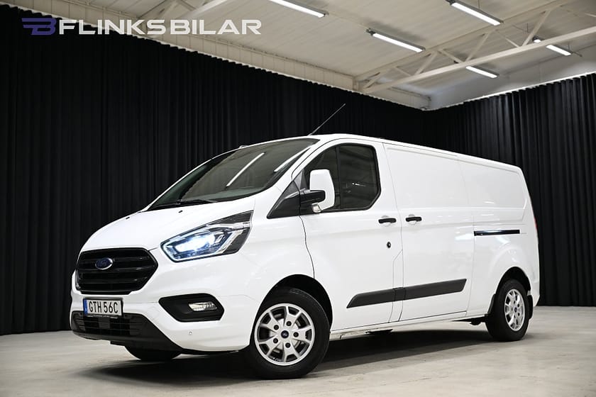 Bild 1 av Ford Transit Custom 300 130HK L2 Dubbeldörr|LED|Drag|Värmare|Backkamera
