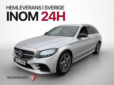Mercedes-Benz C 200 T C200 AMG Line 184hk Kamera Skinn Navi Drag