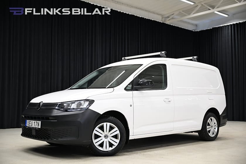 Bild 1 av Volkswagen Caddy Cargo Maxi 122HK Drag|Värmare|V-Inredd|Backkamera|EnÄgare|Leasbar