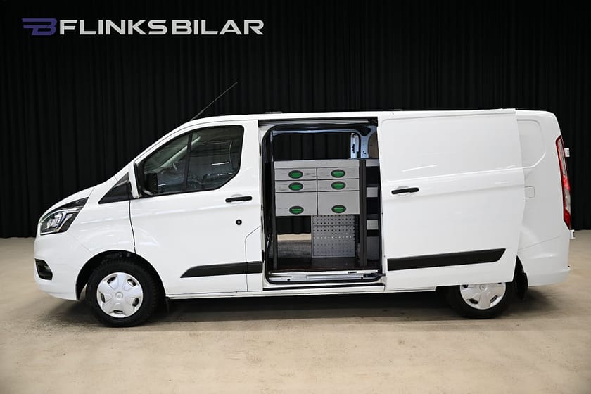 Bild 1 av Ford Transit Custom 300 130HK L2 Inredd|Dubbeldörr|Drag|Värmare|NyKamrem