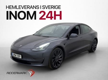 Tesla Model 3 Performance AWD Pano Skinn Kamera Navi AP