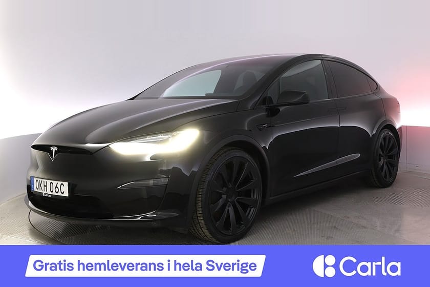 Bild 1 av Tesla Model X Plaid 6-sits Autopilot Pano Drag 4.99%
