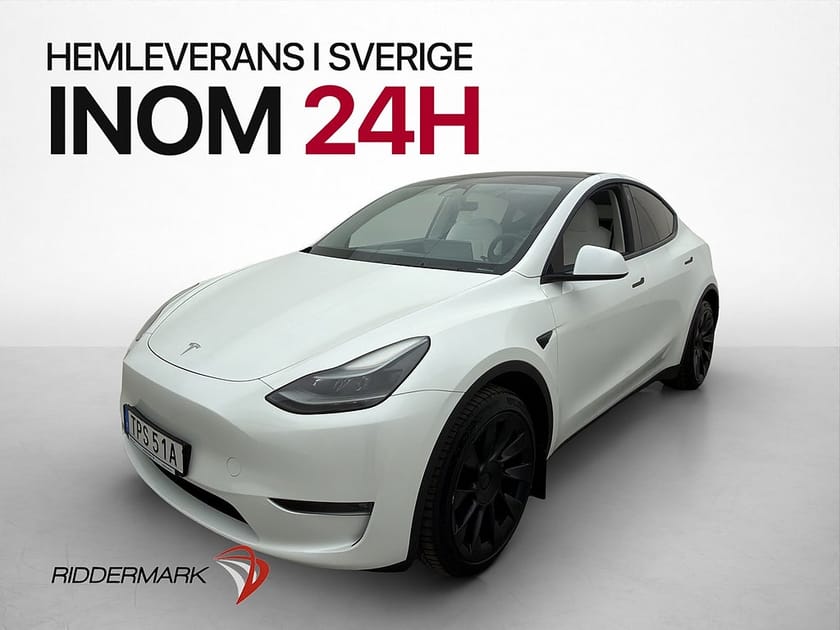 Bild 1 av Tesla Model Y Long Range AWD Ljus interiör Drag Autopilot