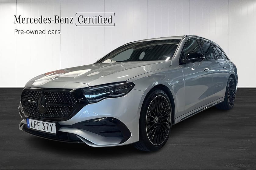 Bild 1 av Mercedes-Benz E 300 d e 4MATIC T de AMG Adv+ Airmatic Drag Night Package Moms