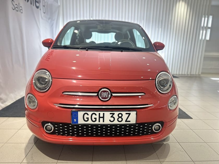 Bild 2 av Fiat 500 1.2 69hk Glastak|Nybesiktigad