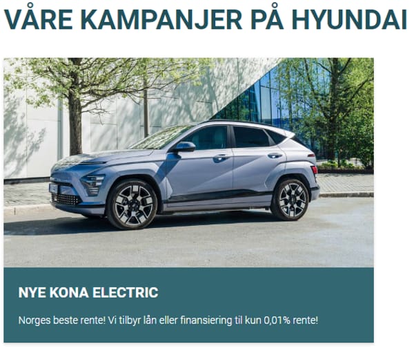 Våre kampanjer på Hyundai