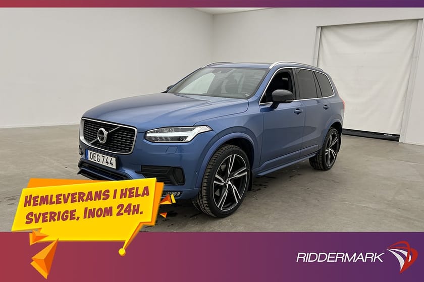 Bild 2 av Volvo XC90 D5 AWD Polestar R-Design 7sits Pano B&W Luft 240h