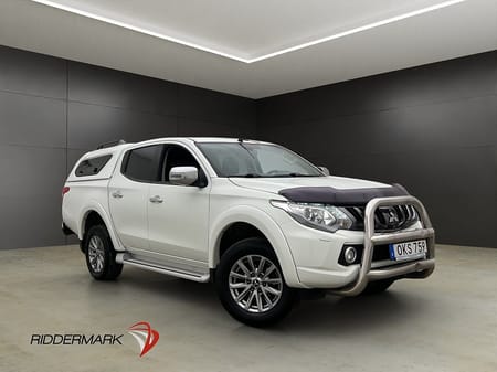 Mitsubishi L200 Dubbelhytt 181hk 4WD Drag Kamera Skinn Diff Kåpa Moms