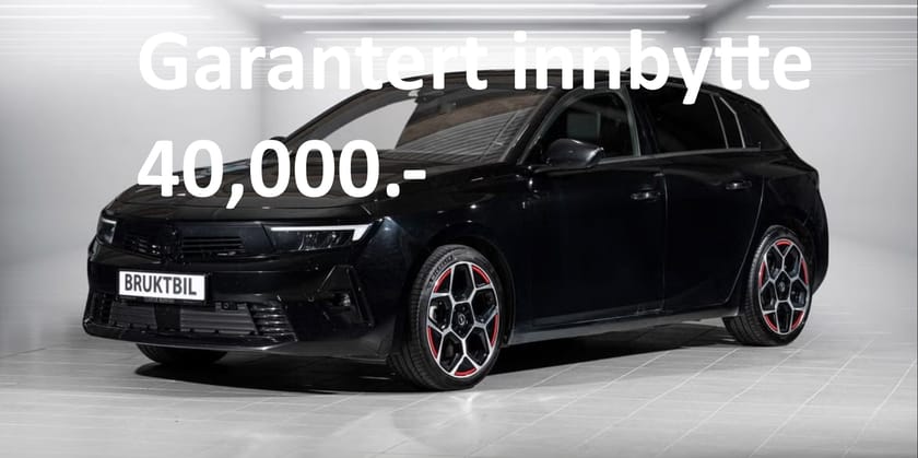 Bilde 2 av Opel Astra Plug-In Hybrid 180 40,000.- innbytte ved kjøp Harstad