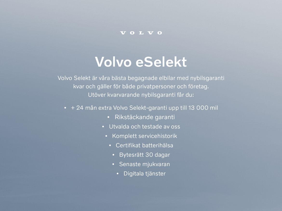 NFR02C – Volvo XC40 Recharge Single Motor Extended Range