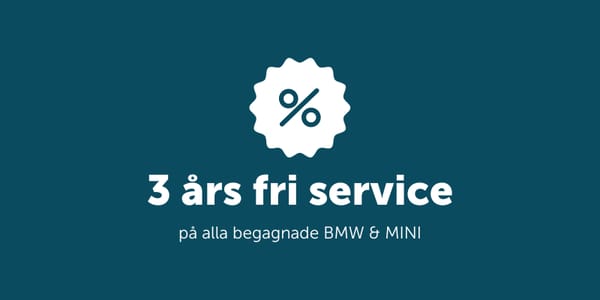 3 års fri service ingår