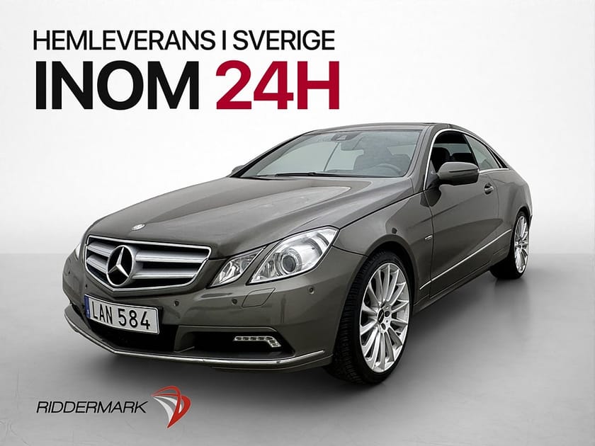 Bild 1 av Mercedes-Benz E 250 Coupé BE 204hk Kamera Sensorer Navi Elstol